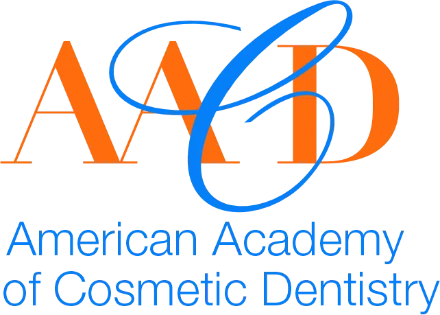 The image features a logo with text that reads AADA prominently at the top, followed by American Academy of Dermatology beneath it, and American Academy of Cosmetic Dentistry below that. The logo includes a stylized letter A and a graphic element resembling a toothbrush or dental tool.